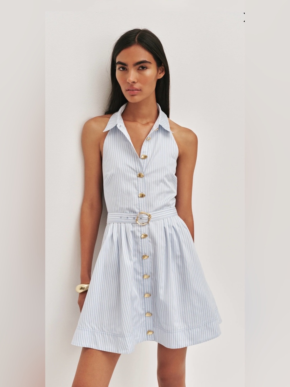 A.J.E. Haze halter mini-dress, size 14